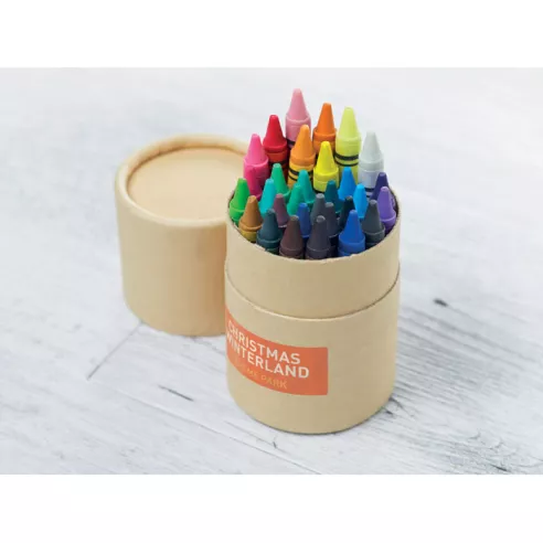 30 wax crayons STRIPER