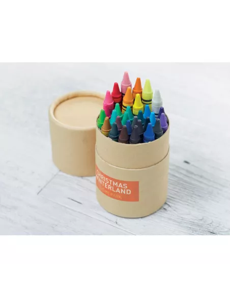 30 wax crayons STRIPER