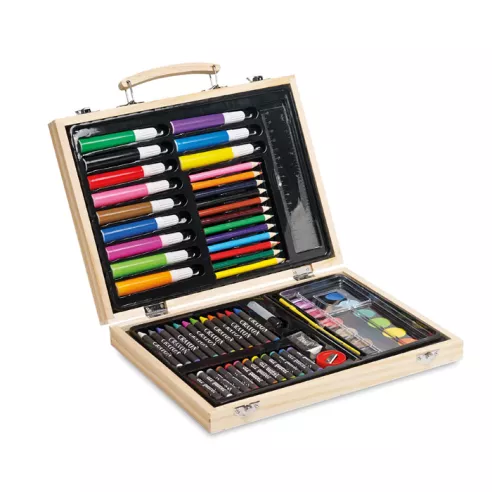 Artist's set in wooden box GENIO