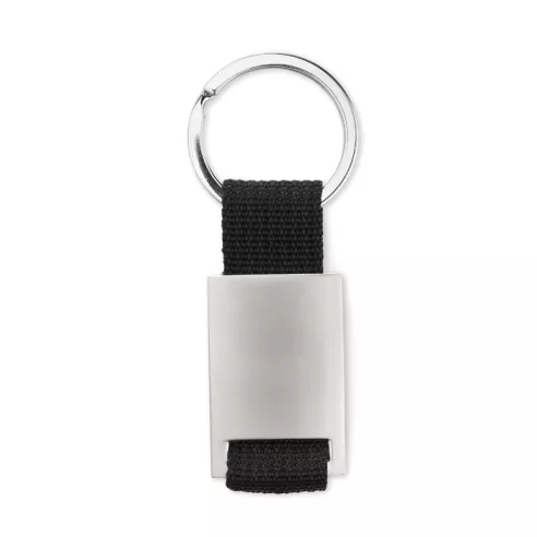 Metal rectangular key ring TECH
