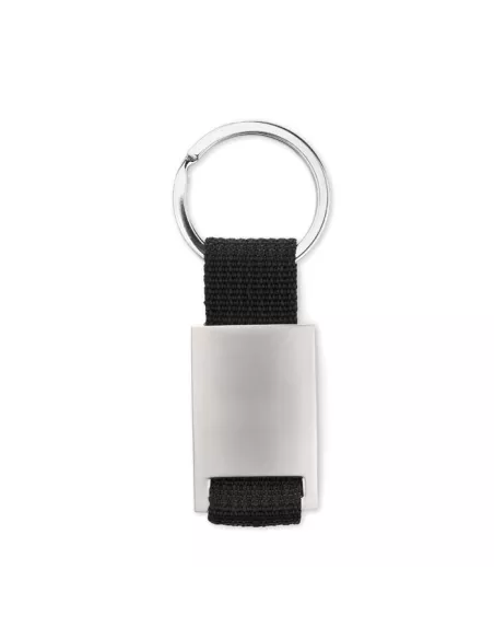 Metal rectangular key ring TECH