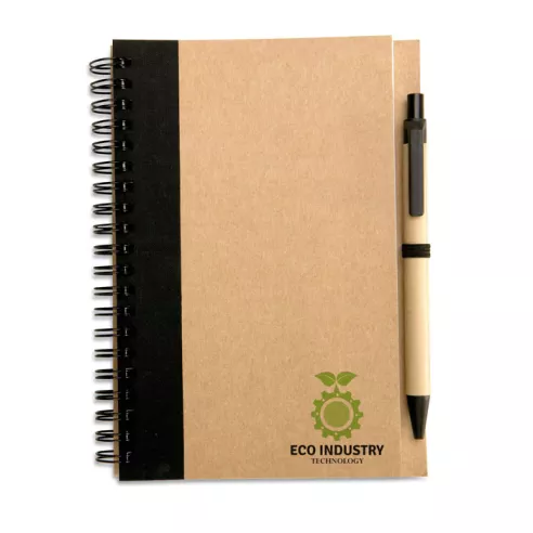 B6 recycled notebook with pen SONORA PLUS
