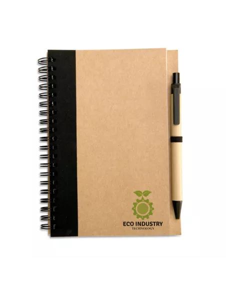 B6 recycled notebook with pen SONORA PLUS