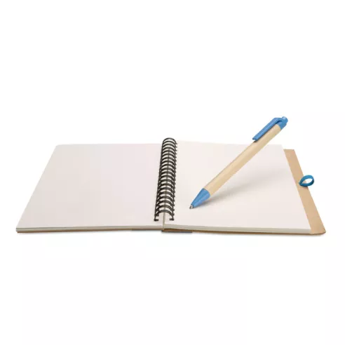 B6 recycled notebook with pen SONORA PLUS
