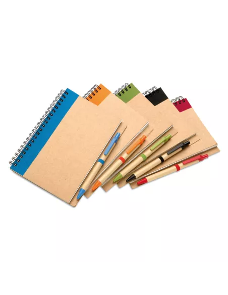 B6 recycled notebook with pen SONORA PLUS