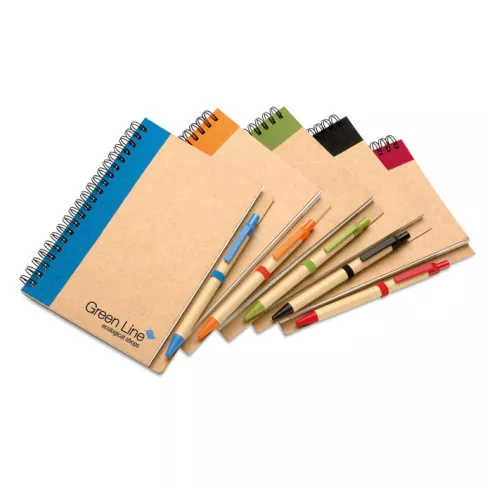 B6 recycled notebook with pen SONORA PLUS