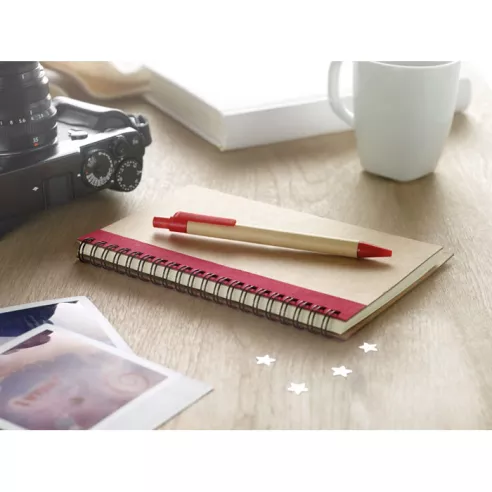 B6 recycled notebook with pen SONORA PLUS