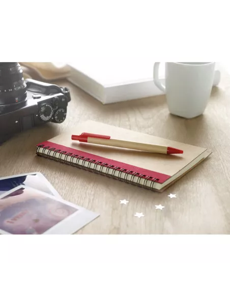 B6 recycled notebook with pen SONORA PLUS