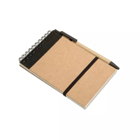 A6 recycled notepad with pen SONORA