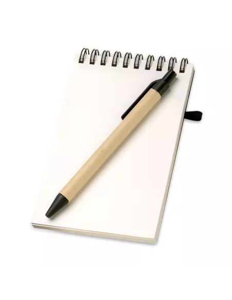 A6 recycled notepad with pen SONORA