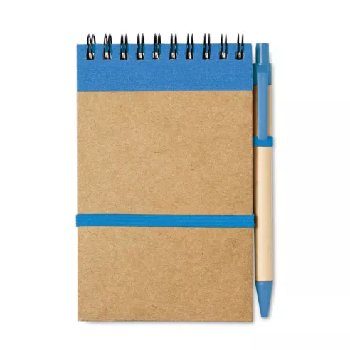 A6 recycled notepad with pen SONORA
