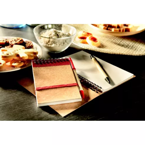 A6 recycled notepad with pen SONORA