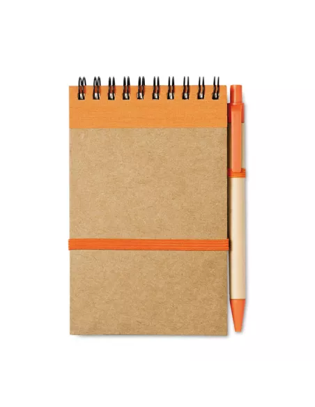 A6 recycled notepad with pen SONORA