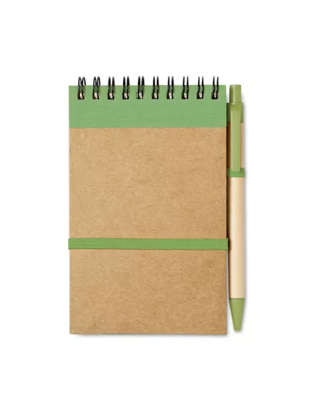 A6 recycled notepad with pen SONORA