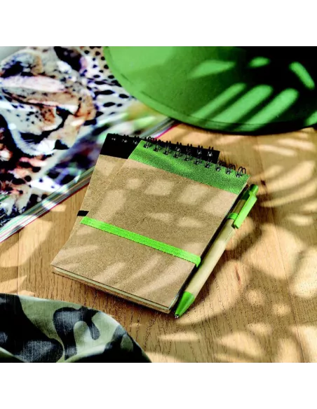 A6 recycled notepad with pen SONORA