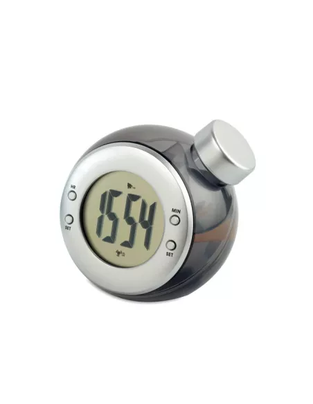 Water powered LCD desk clock DROPPY