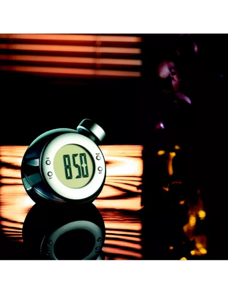 Water powered LCD desk clock DROPPY