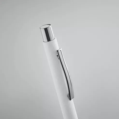 Recycled paper push ball pen OLYMPIA