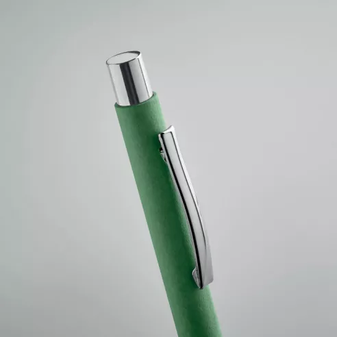 Recycled paper push ball pen OLYMPIA