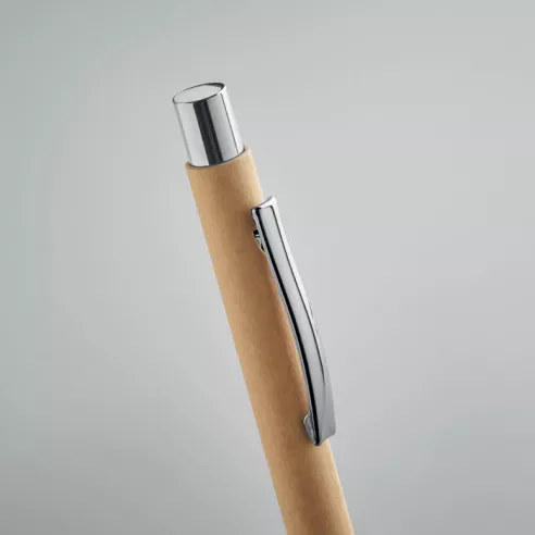 Recycled paper push ball pen OLYMPIA