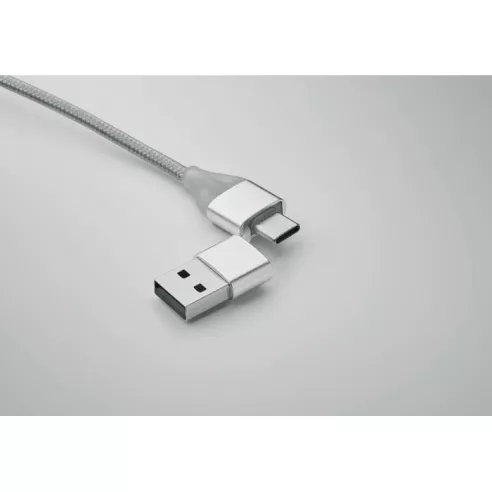4 in 1 charging cable type C BLUE