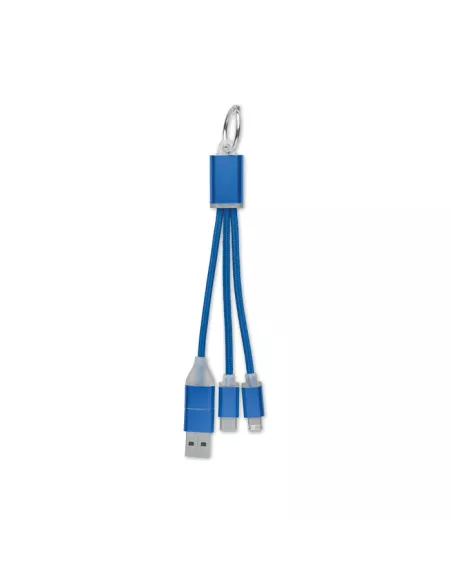 4 in 1 charging cable type C BLUE