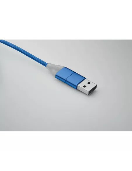 4 in 1 charging cable type C BLUE