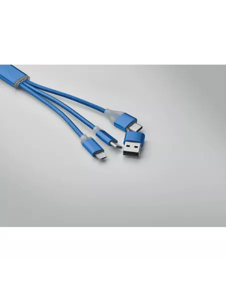 4 in 1 charging cable type C BLUE