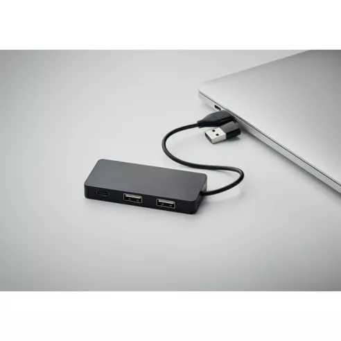 3 port USB hub with 20cm cable HUB-C