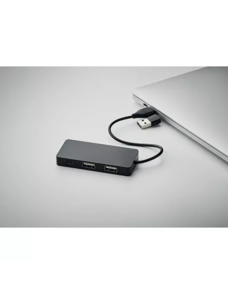 3 port USB hub with 20cm cable HUB-C