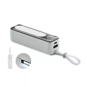 5000 mAh power bank with COB POWLIGHT