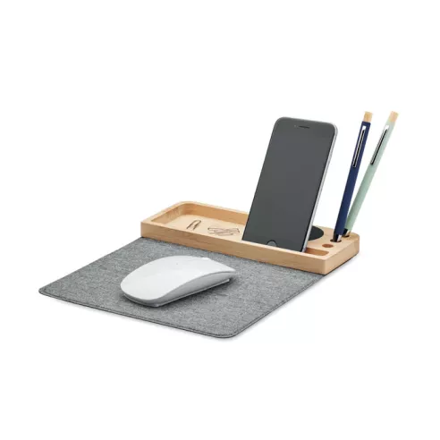 Cargador inalámbrico bambú 15W PANDU