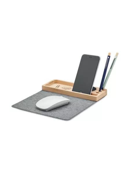 Cargador inalámbrico bambú 15W PANDU