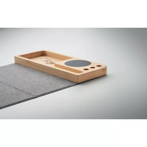 Cargador inalámbrico bambú 15W PANDU