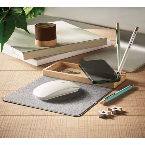 Wireless charger in bamboo 15W PANDU