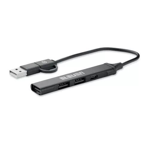 Hub USB de 4 puertos 19 cm CURRENT