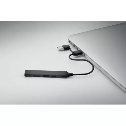Hub USB de 4 puertos 19 cm CURRENT