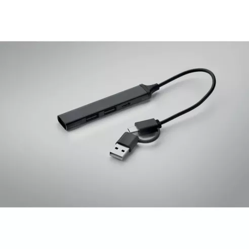 Hub USB de 4 puertos 19 cm CURRENT