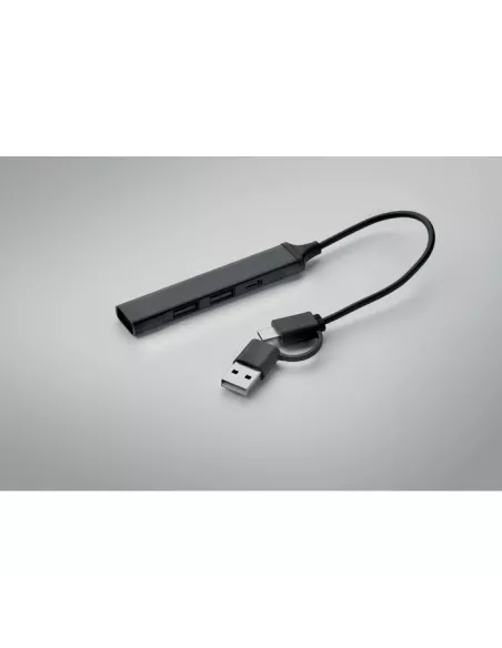 Hub USB de 4 puertos 19 cm CURRENT