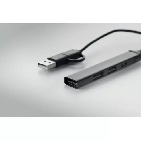 Hub USB de 4 puertos 19 cm CURRENT