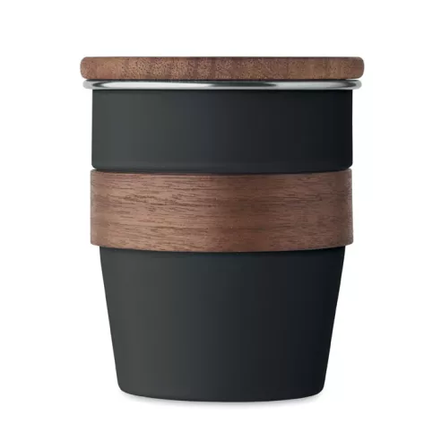 Vaso de pared simple 350 ml WALNUT