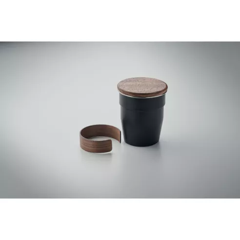 Vaso de pared simple 350 ml WALNUT