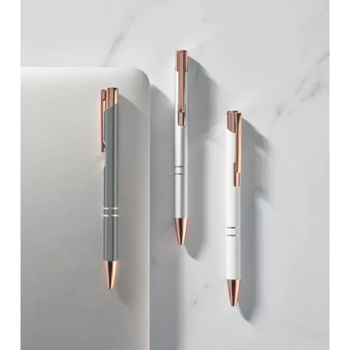 Recycled aluminium pen BERN ROSE