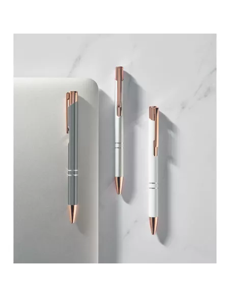Recycled aluminium pen BERN ROSE