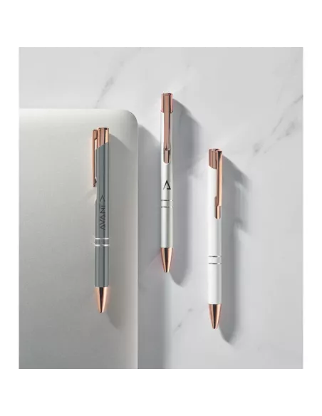 Recycled aluminium pen BERN ROSE