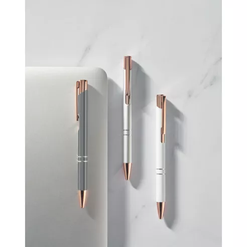Recycled aluminium pen BERN ROSE