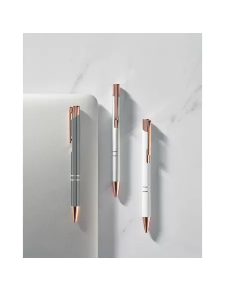 Recycled aluminium pen BERN ROSE