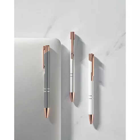 Recycled aluminium pen BERN ROSE