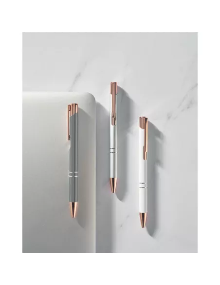 Recycled aluminium pen BERN ROSE