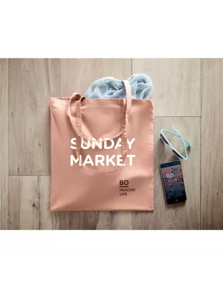 Organic cotton shopping bag ZIMDE COLOUR